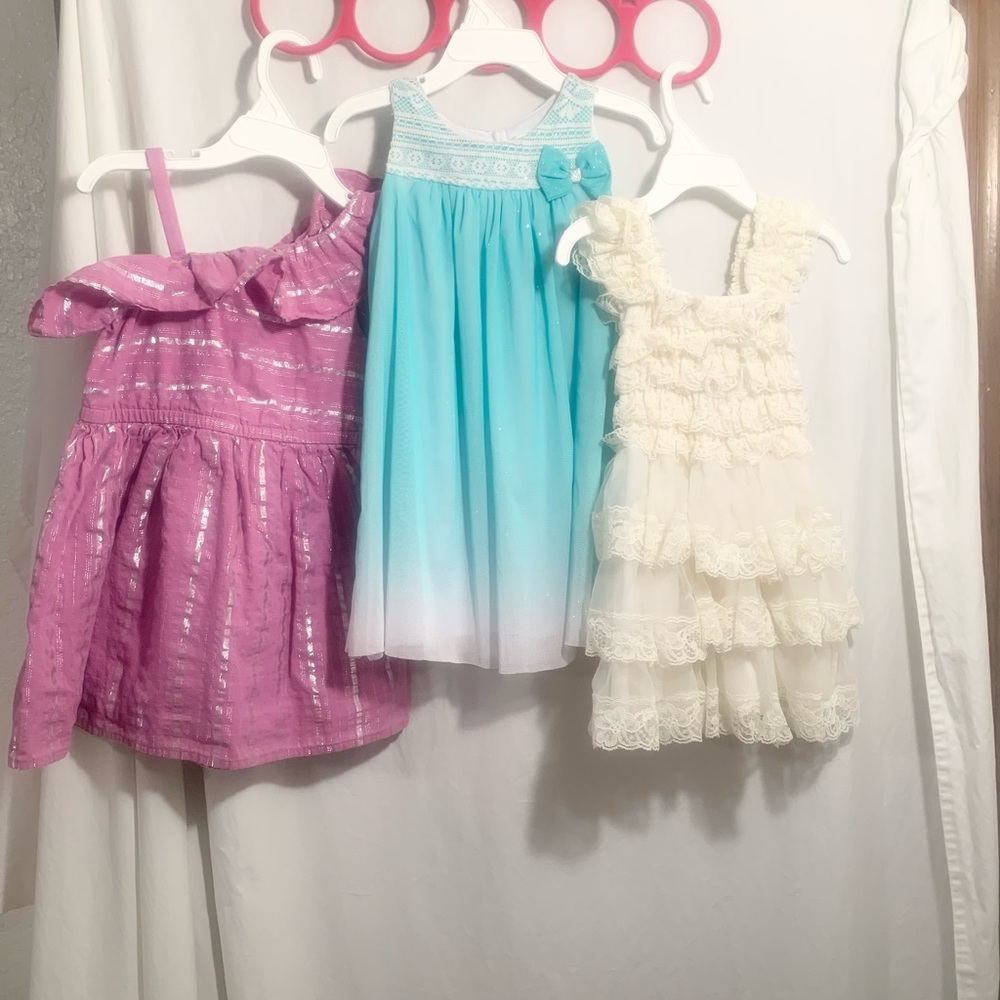 TODDLER BUNDLE OF 3 SPRING SUMMER DRESSES SIZE 3T